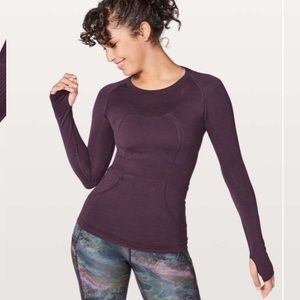 Lululemon Swiftly Tech Long Sleeve in Fox Glove